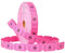 KreativeKraft Bingo Spiel Set oder Zubehör Marker Bingo Chips Plastik Tombola Lose Nummeriert Karten Ideal für Events und Partys (Rosa Los)