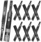 JI2OOYI glissières de tiroir 6 paires (12 pièces),55cm glissiere pour tiroir, amortisseur coulisse tiroir avec roulements à billes, montage latéral,extension complète, capacité de charge 45 Kg,noir