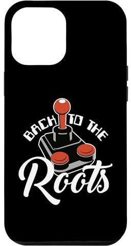 Carcasa para iPhone 15 Pro Max Retro Game Joystick Back To The Roots - Texto en alemán