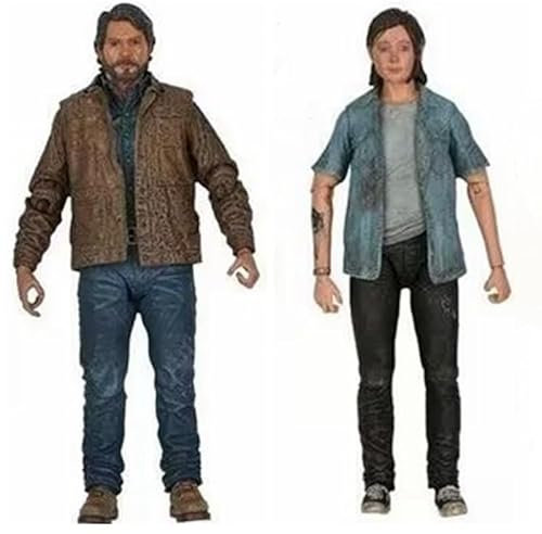 REOZIGN Figur Joel, Figur Ellie, Mobile stehend, die letzte der Weltfigur, 17 cm, PVC, handgefertigt, Sammlerstück, Geschenk