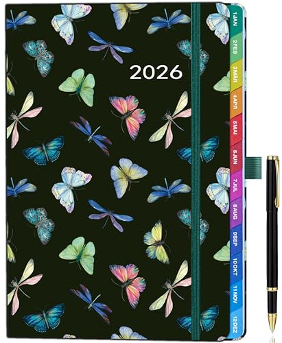 Kalender 2026 A5 – Wochenkalender, Terminkalender, Wochentimer & Wochenplaner (Jan 2026 - Dez 2026), Schülerkalender 2026, Planer mit Monatsübersicht, Notizen, Kontakte, Buchkalender.