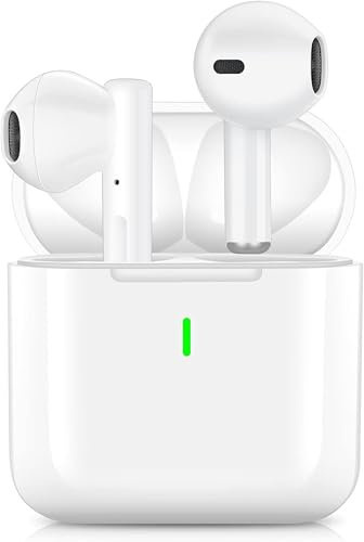 Auriculares Inalámbricos, Auriculares Bluetooth 5.3 In Ear Audifonos Inalambricos con 4 ENC Cancelacion de Ruido Mic, 50H HiFi Estéreo Cascos, Control Táctil IP7 Impermeable para iPhone Android iOS
