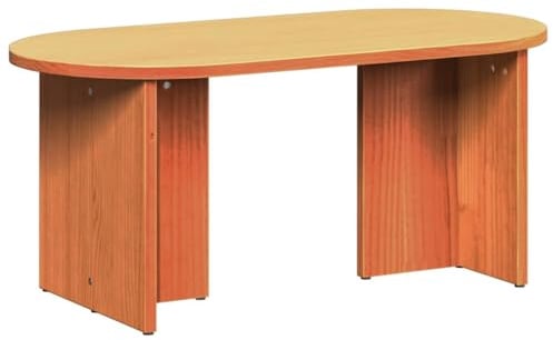 vidaXL Couchtisch Wachsbraun 80 x 39,5 x 35 cm Massivholz Kiefer