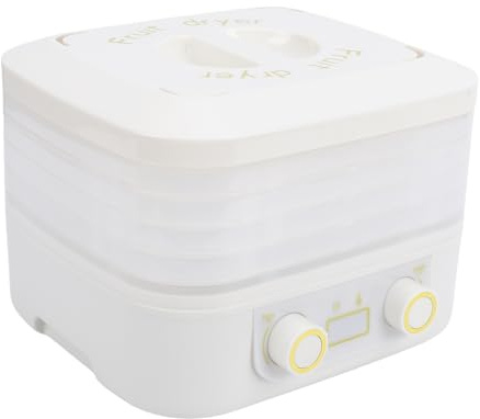 Oreilet Lebensmittel -Dehydratormaschine, 5 Schicht Elektrische Lebensmittel Einfrieren Trockner mit Timer, Temperaturkontrolle, Lebensmitteldehydrator für Ruckartiges (EU -Stecker 220 V)