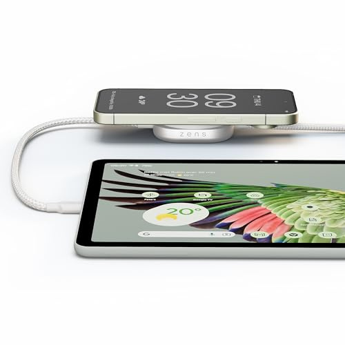 Zens 15W Wireless Charging Cable Pro 2, Weiß | 1,5 m USB-C auf USB-C Ladekabel, MagSafe & Qi2, kompatibel mit iPhone Air/17/16/15/14/13/12 und AirPods
