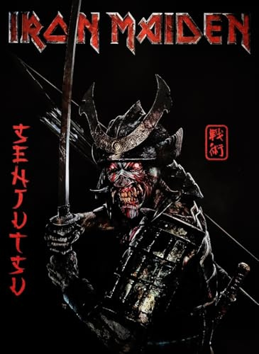 KUSTOM ART Dekoratives Wandposter Serie Sänger Prominente Iron Maiden Poster Album Senjutsu Druck auf beschichtetem Papier 40 x 30 cm ohne Rahmen