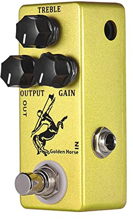 Aumotop Silver Horse Overdrive Boost Gitarreneffektpedal, Kompakte Größe, Langlebig, Tragbar für Gitarrenspieler (Aumotopwvgde3rxpf-I3857)