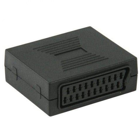CABLEPELADO Adattatore splicing scart femmina | Adattatore per cavo SCART femmina a femmina | Accoppiatore 21 Pin Scart | Splice scart | Femmina a Femmina | Nero