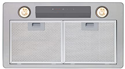 Cata Modelo GL 45 X | 4 velocidades de extracción, 3 + 1 turbo | Campana Extractora Cocina 820m3/h-340m/h | [Clase de eficiencia energética A], Acabado en Acero Inoxidable, INOX