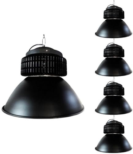 Cloche LED Industrielle 200W 120° NOIR (Pack de 5) - Blanc Neutre 4000K - 5500K - SILAMP
