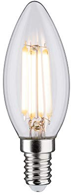 Paulmann LED Filament Kerze, Ø 35 mm, 6,5W = 60W, E14, 806 lm, klar, 2700 K