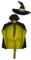 Childs 8-12yrs The Worst Witch TV Show Halloween World Book Day Fancy Dress Costume [Yellow]