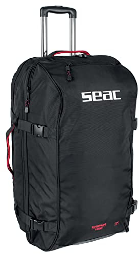 SEAC Equipage 1000 Trolley für Tauchausrüstung, 75x42x38 cm, Schwarz, 140 lt