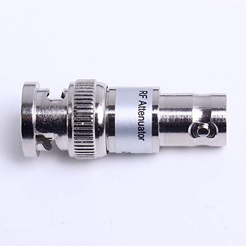 AILOVA Adaptateur Coaxial, Coaxial Fixe Atténuateur 6dB Q9 / BNC DC-6GHz 2W 5O Ohm Adaptateur Coax