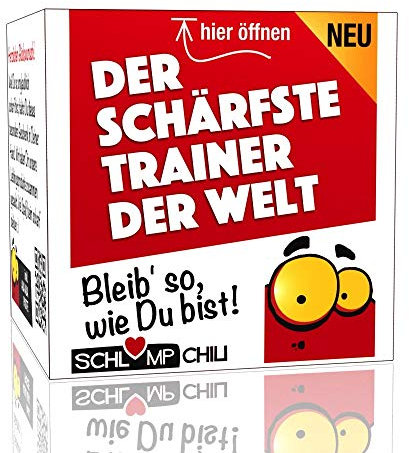 Schlump-Chili⎥Der schärfste Trainer der Welt - ein witziges und originelles Geschenk für Männer. Ein cooles Präsent z.B. für Coaches in Beruf, Freizeit und Sport sowie Berater und Consultants