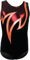 Gymnastikanzug Turnanzug Modell Java Spezial Samt & Glitzerlycra Kurzarm Turnbody, Größe:146-152, Farbe:Schwarz/Orange/Rot
