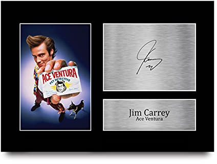 HWC Trading A4 Jim Carrey Ace Ventura Pet Detective Geschenke Gedruckt, Signiert Autogramm Bild Für Film-Erinnerungsstücke-Fans