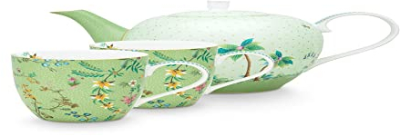 PIP STUDIO 51020153 Jolie Flowers Green Teeset groß Set3 (1 Set)