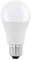 EGLO E27 LED Lampe dimmbar, Glühbirne 11 Watt (entspricht 75 Watt), 1055 Lumen, 3000 Kelvin, Leuchtmittel warmweiß, Glühlampe opal weiß, A60, Ø 6 cm