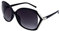 SQUAD Sonnenbrille für Damen, große Größe, modische Sonnenbrille, Dame, 100% Schutz, UV400, 3ew981c1 schwarz glänzend Silber