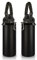 Volhoply 1200ml Gourde Inox avec Poignée en Paracorde 2 Paquets, 1.2 litre Bouteille Isotherme Double Paroi Sans BPA, Bottle Réutilisable en Métal Étanche pour Café, Sport, Adulte(Noir,2 Set)
