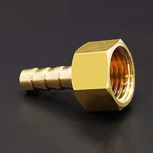 LUFAA 6mm 8mm 10mm 12mm 14mm Schlauchtülle X M12 M14 M16 M18 M20 M22 Metrisches Innengewinde Messing Rohrverschraubung Adapter Kupplungsverbinder 2St (Size : 10-M16x1.5)