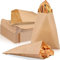 Epakh Fettbeständige Papiertüten für Leckereien, 13 x 18 cm, Pergamin, halbtransparent, flache Bäckerei-Hüllen für Bäckereien, Süßigkeiten, Schokolade, Handkuchen (braun)