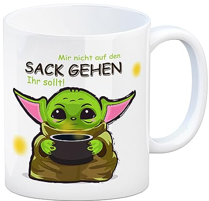 Science-Fiction Kaffeebecher mit Spruch nicht auf den Sack gehen ihr sollt Perfekt für das Büro Sterne Tasse Galaxy Kaffeetasse Arbeit Chef