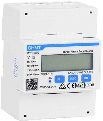 Chint G DTSU666 3×230/400V 5(80) A RS485 4PMID 313280 Drehstromzähler digital MID-konform: Ja 1 St.
