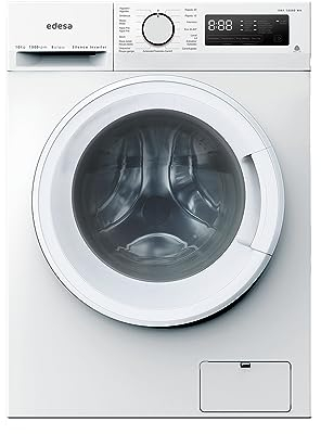 Edesa Lavadora Libre Instalación 10 KG EWF-10500 WH con Carga Frontal y 15 Programas de Lavado. Tecnología LED. Acabado en Blanco
