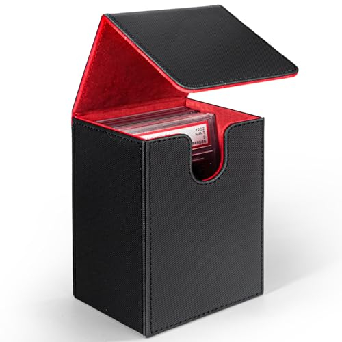 CollectHall PSA Graded Card Case, PU Leather Organizer Box, BGS Storage Case