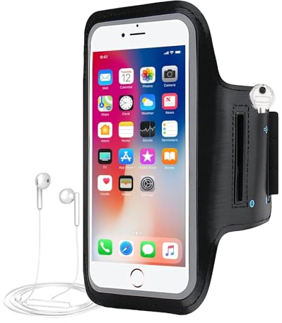 RICHDMI Brassard Smartphone, Sac de Bras Sport Brassard Avant-Bras, pour iPhone 14/14 Pro Max/13/13 Pro/12 Pro Max/11 Pro/XR/XS Smartphone Running Brassard Jusqu'à 7