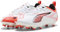 PUMA Ultra 5 Play FG/AG JR, Scarpe da Calcio, White Black-Glowing Red, 36 EU