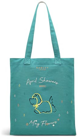 RADLEY London April Showers – Responsible – Sac fourre-tout en toile Taille M, bleu océan, Taille unique