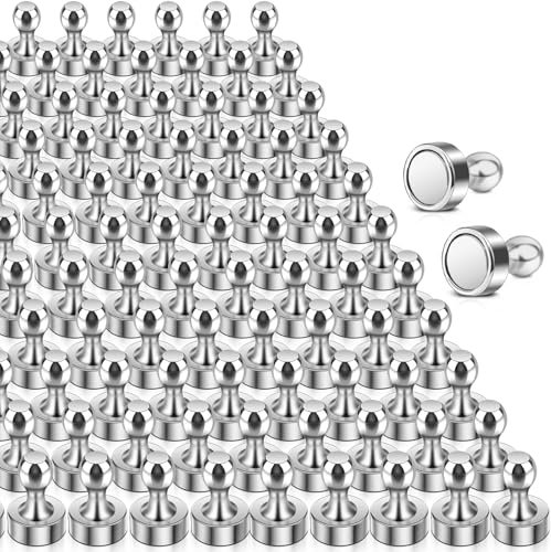 100 Stück Starke Magnete, Neodym Magnet Extra Stark, Mini Magnet für Magnettafel, Kleine Magnete für Whiteboard, Kühlschrank Kegelmagnete Kleine Metall Kühlschrankmagnete für Pinnwand Büro