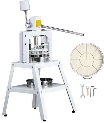 VEVOR Divisore Manuale per Impasto 10 PZ Macchina Manuale per Divisori Uguali per Impasto 120 g-560 g Taglierina per Impasto a Mano con Vassoio, Lama in Acciaio Inox 304, per Panetteria, Ristorante