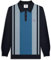 Lambretta Mens Retro Knitted Polo (UK, Alpha, XXL, Regular, Regular, Navy Blue)