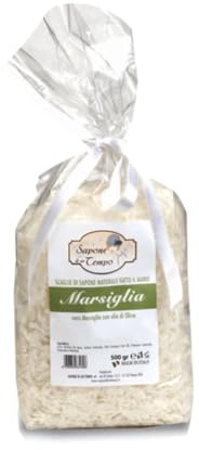 Sapone di un Tempo Scaglie di sapone naturale fatte a mano al Marsiglia 500 gr