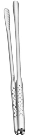 Cabilock Korean BBQ Tongs Bread Tong Stainless Steel Long Heavy Duty Skewer Clip Hot
