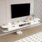 Mueble tv suspendido, Mueble tv flotante, mueble tv salon fijado a la pared, Centro de consola multimedia de entretenimiento, Gran armario de almacenamiento for oficina en casa(White,100cm/39in)