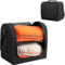 Hat Storage Box Baseball Cap Storage Large Hat Box for 24s Ball Caps Carrier Storage Case Portable Large Capacity Baseball Cap Organizer Black