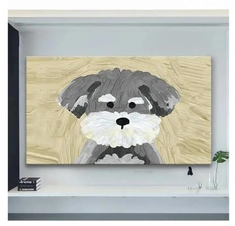 RVIFY TV cubierta TV Cover Oil Painting Cartoon Elastic Full Cover Cloth House Hanging LCD TV Dust Cover Universal Monitor Cover TV Covers Outdoor(05,75 Inch)