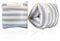 YOBOKO Aufblasbare Schwimmflügel zum Schwimmenlernen Schwimmtrainingsringe Schwimmarmband für Kinder Jungen Mädchen Erwachsene 2 Stück (Blue Stripe)