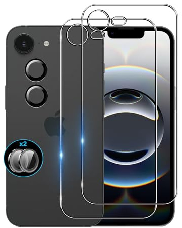 Rückseite Schutzfolie für iPhone 16e/17e für Panzerglas, 9H Displayschutz