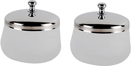 Gogogmee 2pcs Glass Manicure Supplies Round Nail Art Cup Nail Polish Remover Cup for Gel Polish Removal