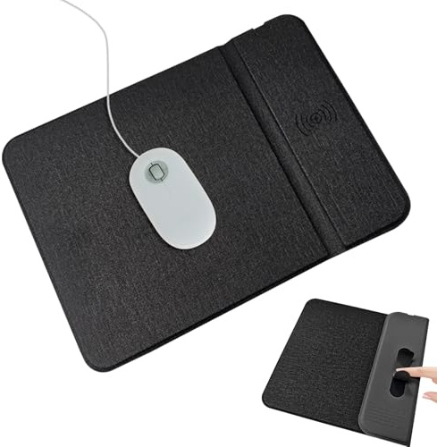 Jongyumo Wireless Charging Mice Pad - Mice Pad Charger,Cell Phones Game Accessories for Desktop Pc Computer Travel Road Trip Laptop Keyboard Work
