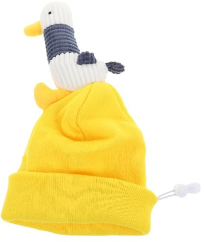 JOINPAYA Skihelmabdeckung Elastischer Helmüberzug Für Skihelme Leichte Skigehelmschutzabdeckung Mit Cartoon-Enten-Design Passend Für Die Meisten Helme Beim Wintersport