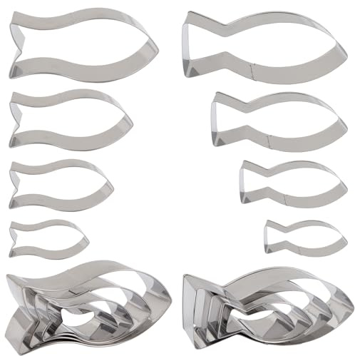 8 Stück Keksformen, Cookie Cutter, Ausstechformen Tiere, Mini Ausstechformen, Kleiner Fisch, Backen, Diy, Kann Zum Schneiden Von Keksen, Brot, Obst, Partys, Kommunion, Taufdekoration Verwendet Werden