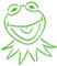 Decus Kermit The Frog L 2091 (grün) // Sticker OEM JDM Style Aufkleber