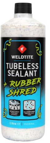 WELDTITE Produit d’étanchéité Tubeless – Scelle instantanément Les pneus tubeless – Convient aux Conditions de Gel – 1 Litre